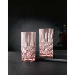 Nachtmann Longdrinkglas 2er-Set Noblesse Rosé