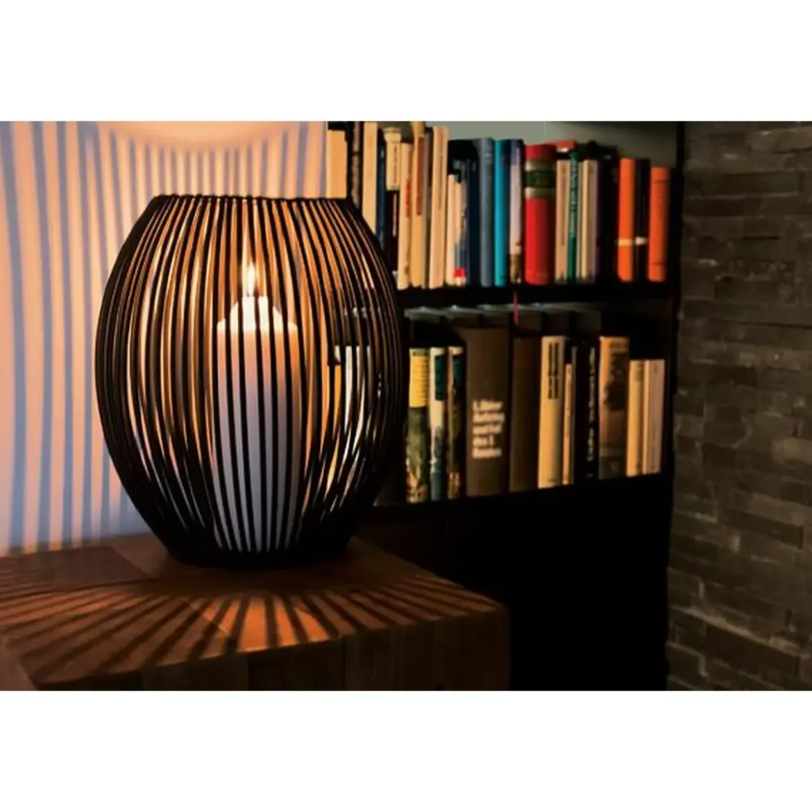 Philippi Windlicht 26 cm Louisiana anthrazit