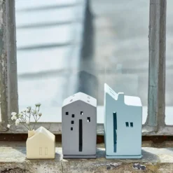 Räder Lichthaus grau 5,8x8,2x10cm