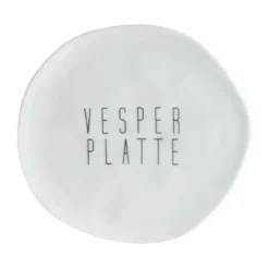 Räder Teller Vesperplatte 13 cm Heimatliebe grau