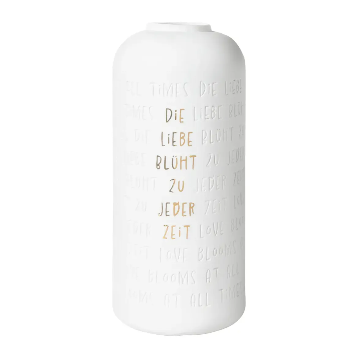 Räder Vase Die Liebe blüht zu jeder Zeit H:30cm D:14cm