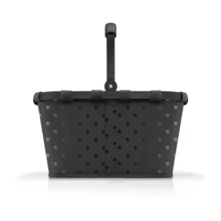 Reisenthel Einkaufskorb Carrybag Frame 48x28x29 cm Glossy Dots Black