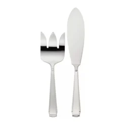 Robbe & Berking Fischvorlegebesteck Art Deco 925 Sterlingsilber
