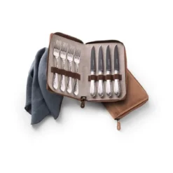 Robbe & Berking Grillset 8tlg. Frozen Black Martelé 925 Sterlingsilber