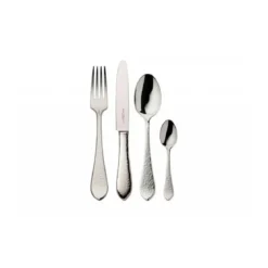 Robbe & Berking Menübesteck-Set 4-tlg. Martelé 150 g versilbert