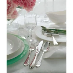 Robbe & Berking Menübesteck-Set 4-tlg. Martelé 150 g versilbert
