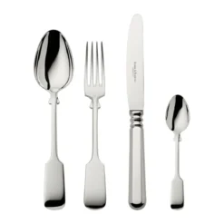 Robbe & Berking 4 tlg. Garnitur Alt Spaten 150 g versilbert