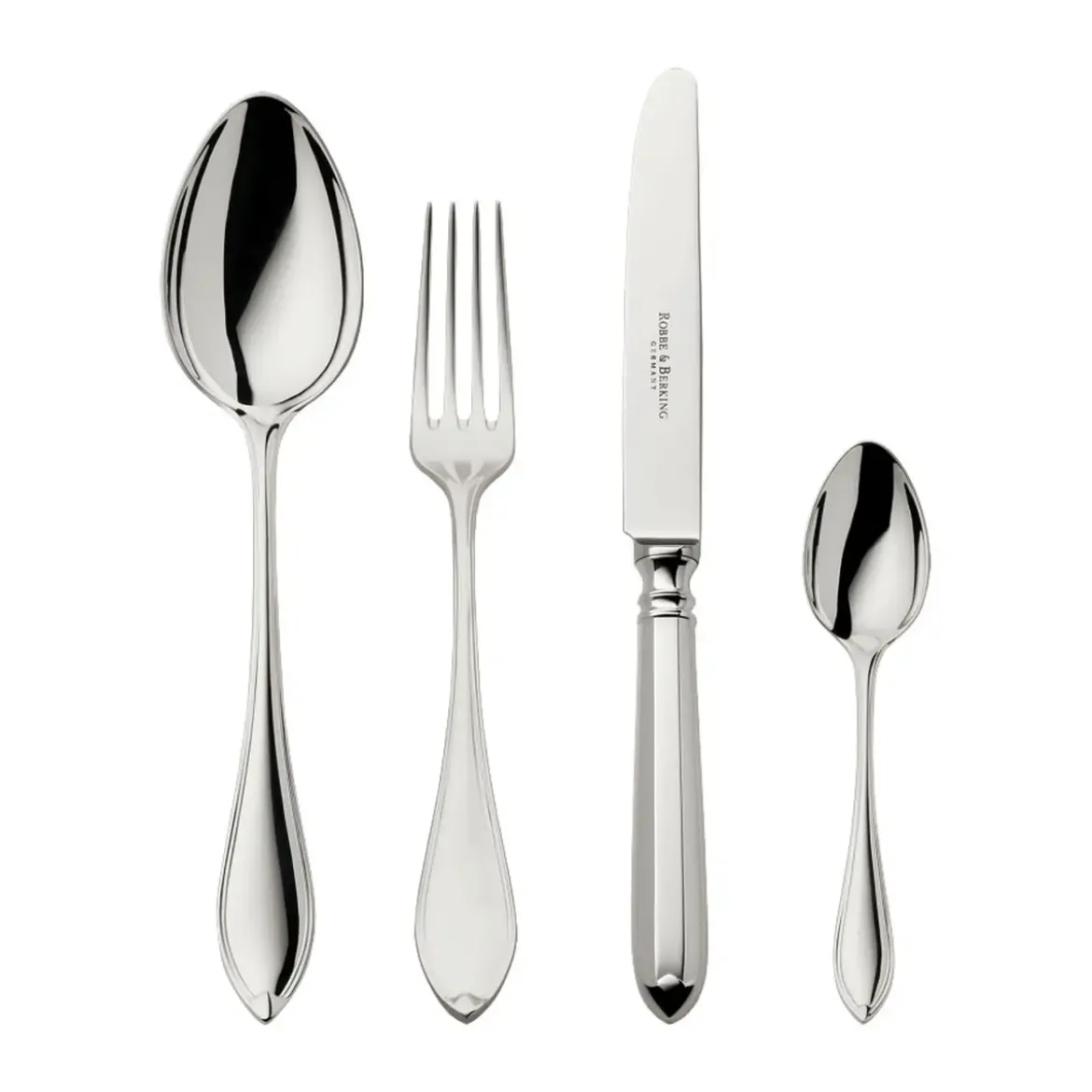 Robbe & Berking 4 tlg. Garnitur Navette 925 Sterlingsilber