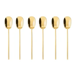 Sambonet Espressolöffel 6er-Set 100 Mirror PVD Gold