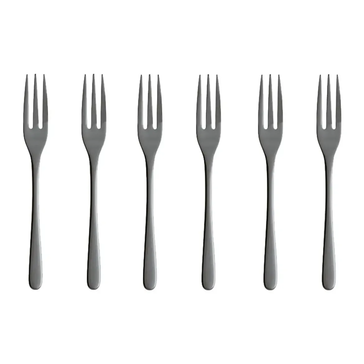 Sambonet Kuchengabel 6 St. Taste Edelstahl/PVD schwarz