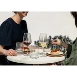Schott Zwiesel Blossom Universalbecher 4er-Set mit Moussierpunkt