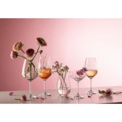 Schott Zwiesel Blossom Universalbecher 4er-Set mit Moussierpunkt