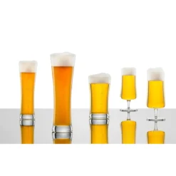 Schott Zwiesel Pilsglas 4er-Set Beer Basic mit Moussierpunkt klar