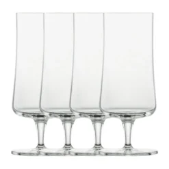 Schott Zwiesel Pilsglas 4er-Set Beer Basic mit Moussierpunkt klar