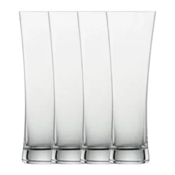 Schott Zwiesel Weizenbierglas klein 4er-Set Beer Basic mit Moussierpunkt klar
