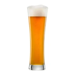 Schott Zwiesel Weizenbierglas groß 4er-Set Beer Basic mit Moussierpunkt klar
