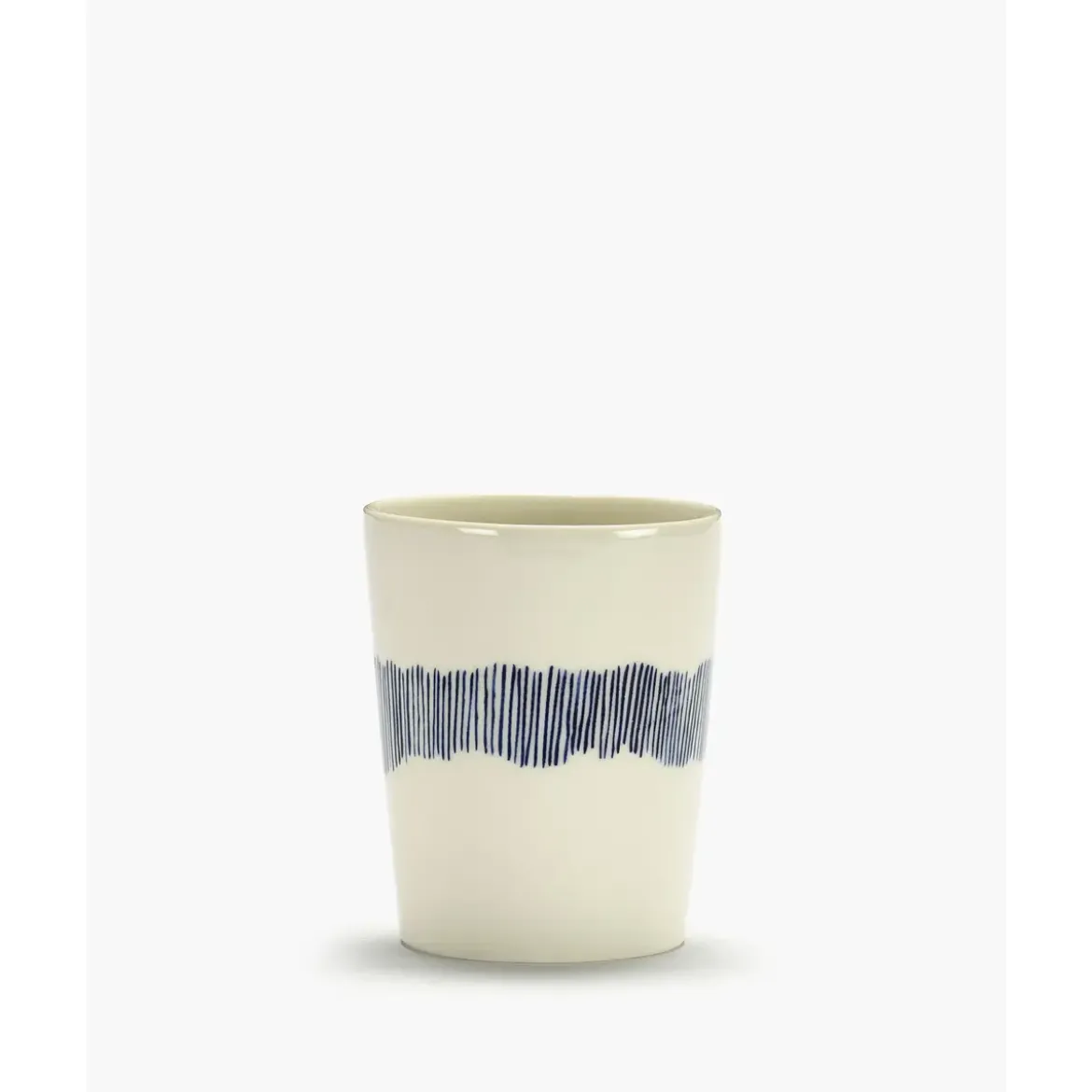 Serax Teetasse 0,33 l Feast weiß/blaue Streifen
