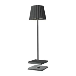 Sompex Akku-Tischleuchte 38 cm 2,4 W Troll 2.0 anthrazit