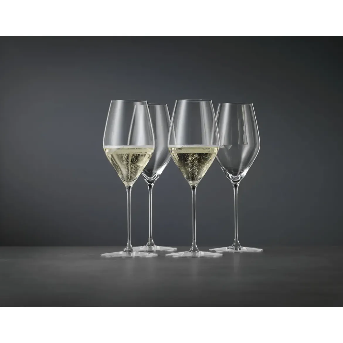 Spiegelau Champagnerglas 2er-Set Hi-Lite mit Moussierpunkt klar