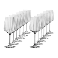 Spiegelau 12er Stielglasset LifeStyle 6 Weißweinglas 6 Rotweinglas