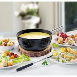 Spring Caquelon 23 cm Aluminium Induktion schwarz