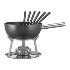 Spring Fonduegarnitur 23 cm Aluminium Induktion schwarz