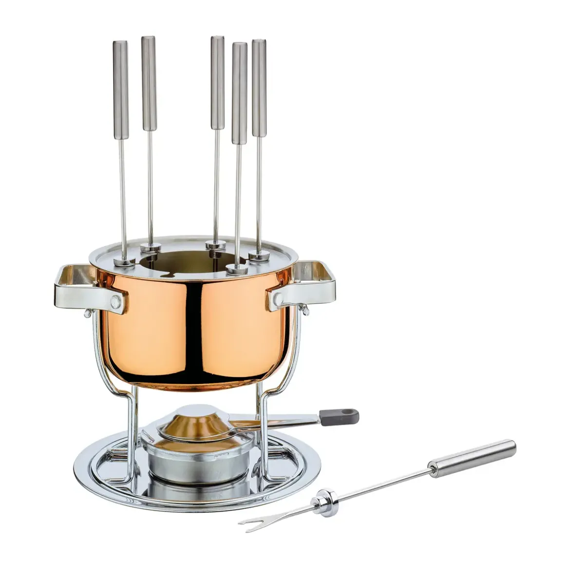 Spring Fonduegarnitur Davos Culinox 17 cm kupfer