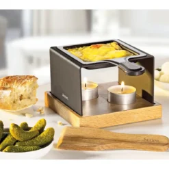 Spring Käse-Raclette für 1 12x12 cm Gourmet schwarz