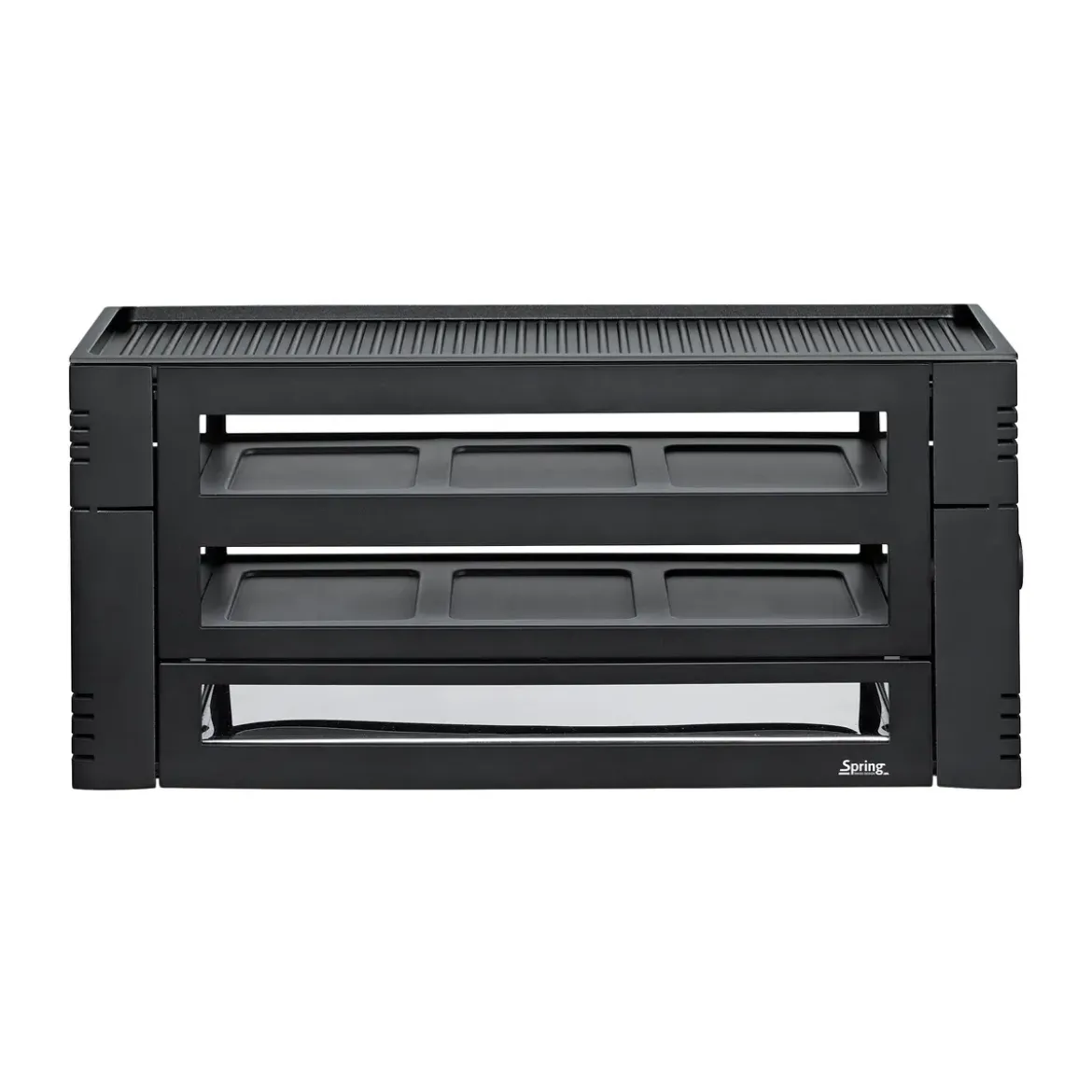 Spring Raclette Pizza für 6 46x22x16 cm schwarz