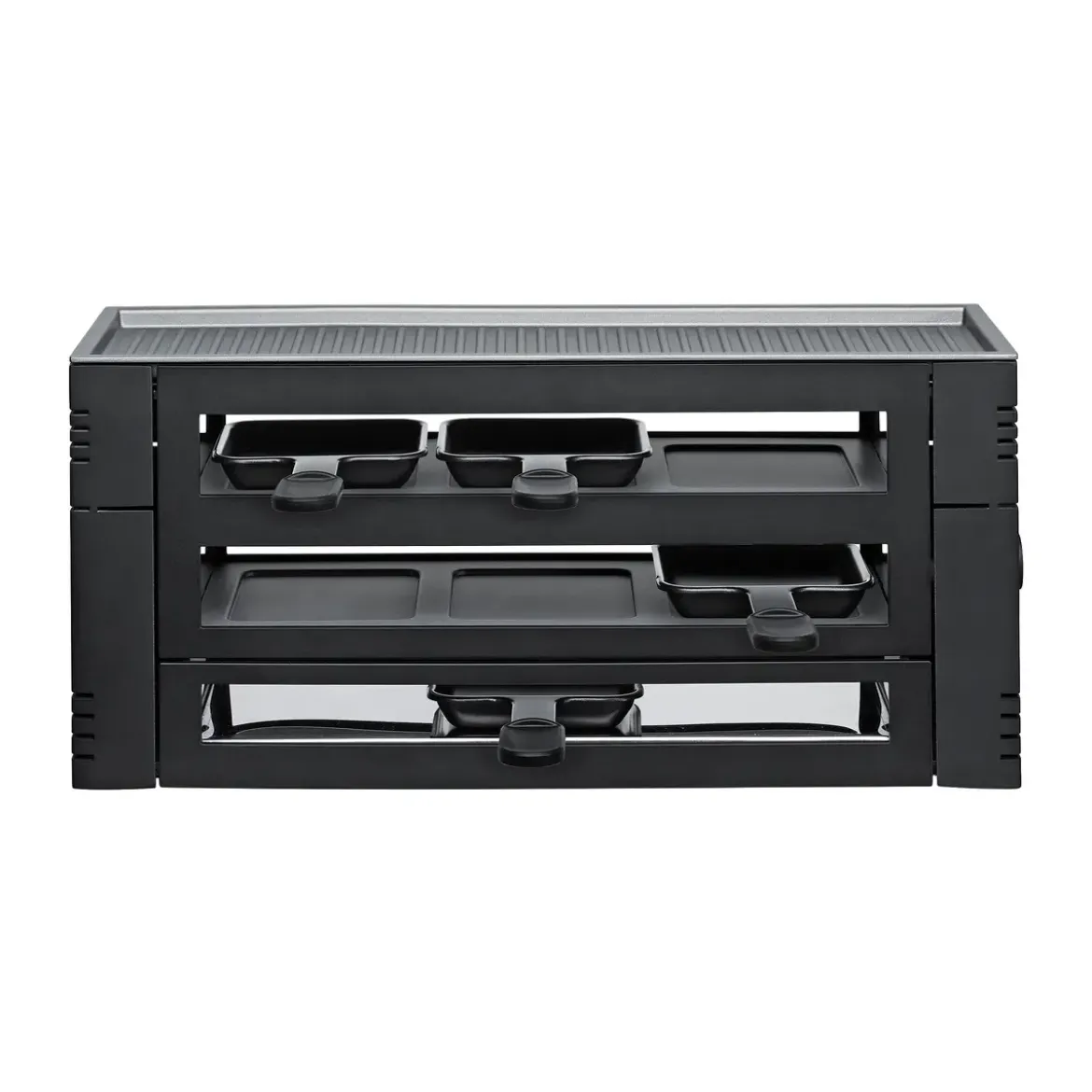 Spring Raclette Pizza für 6 46x22x16 cm schwarz