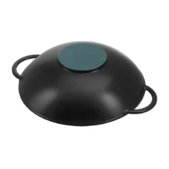 Staub Wok mit Glasdeckel 37 cm schwarz