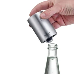 Westmark Flaschenöffner Push & Pull 8 cm silber