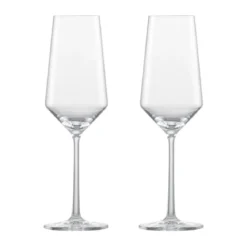 Zwiesel Glas Champagnerglas 2er-Set Pure mit Moussierpunkt