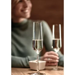 Zwiesel Glas Sektglas mit Moussierpunkt 2er-Set Pure