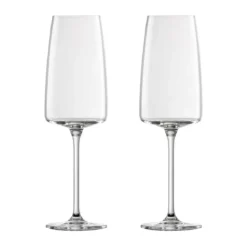 Zwiesel Glas Sekt- und Schaumweinglas leicht & frisch 2er-Set Vivid Senses