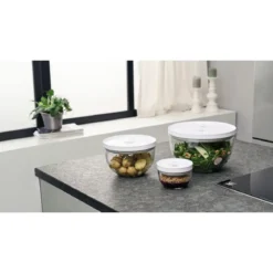 Zwilling Vakuumschüssel-Set S/M/L 6-tlg. Fresh & Save Bowls klar