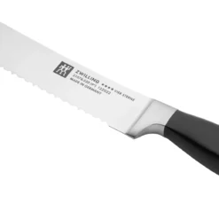Zwilling Vier Sterne Brotmesser 23 cm schwarz